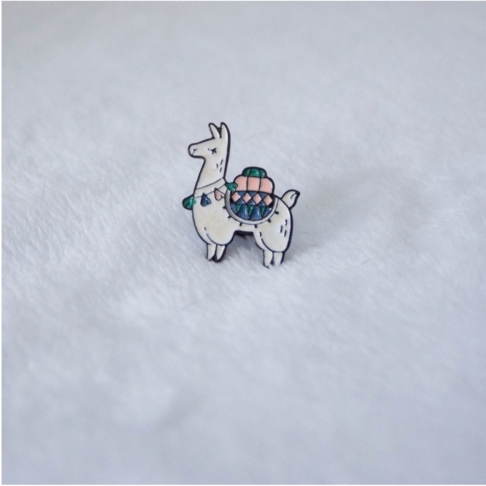 Cute Llama Enamel Pin